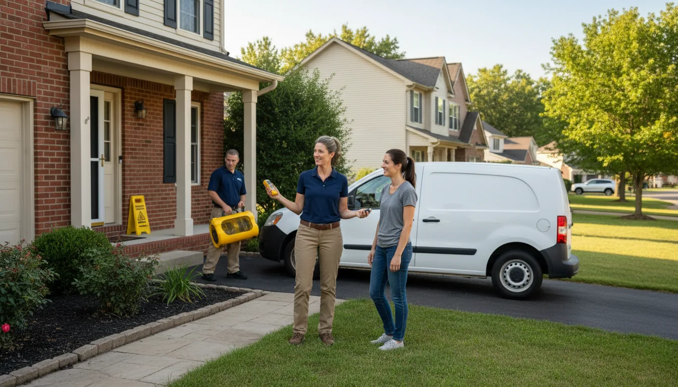 Residential water damage restoration in Pottsville, PA